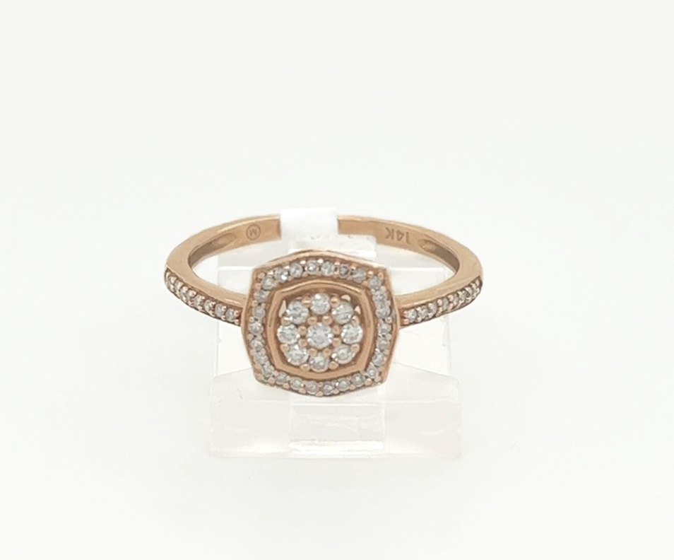 Gold Diamond Engagement Ring