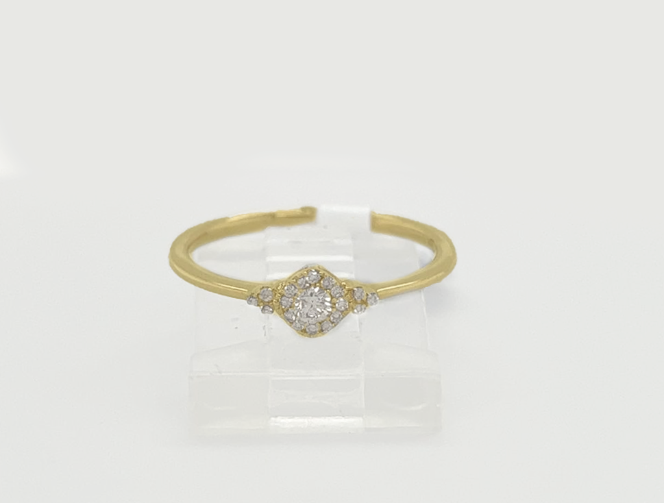 Gold Diamond Engagement Ring