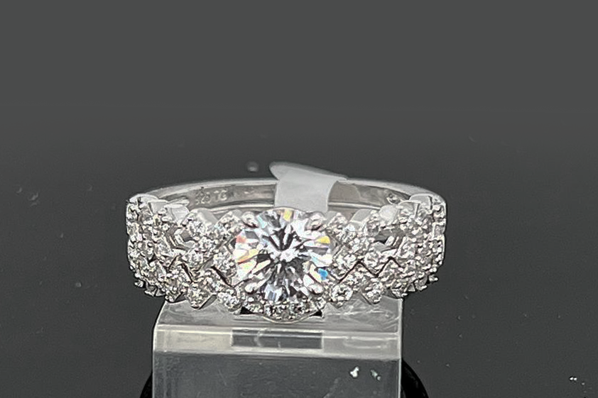 2PC Silver Wedding Ring