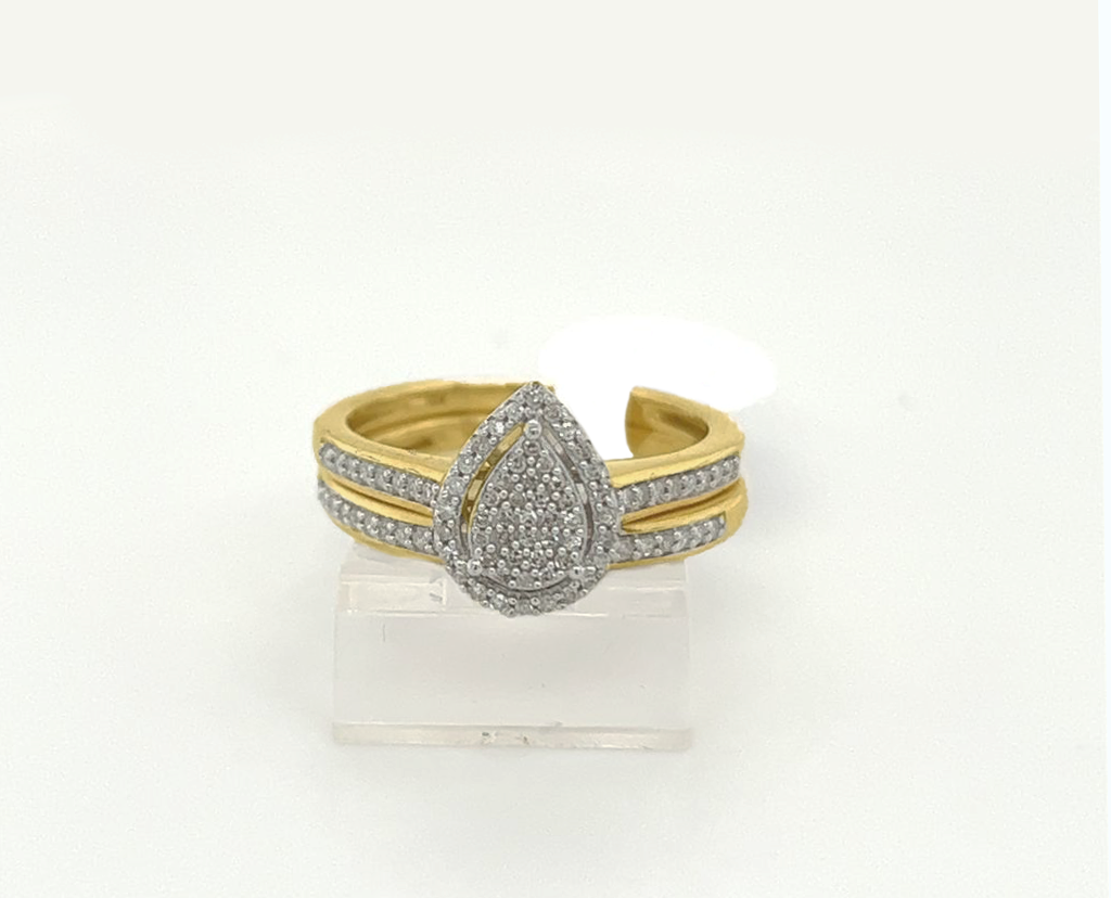 2PC Gold Wedding Ring