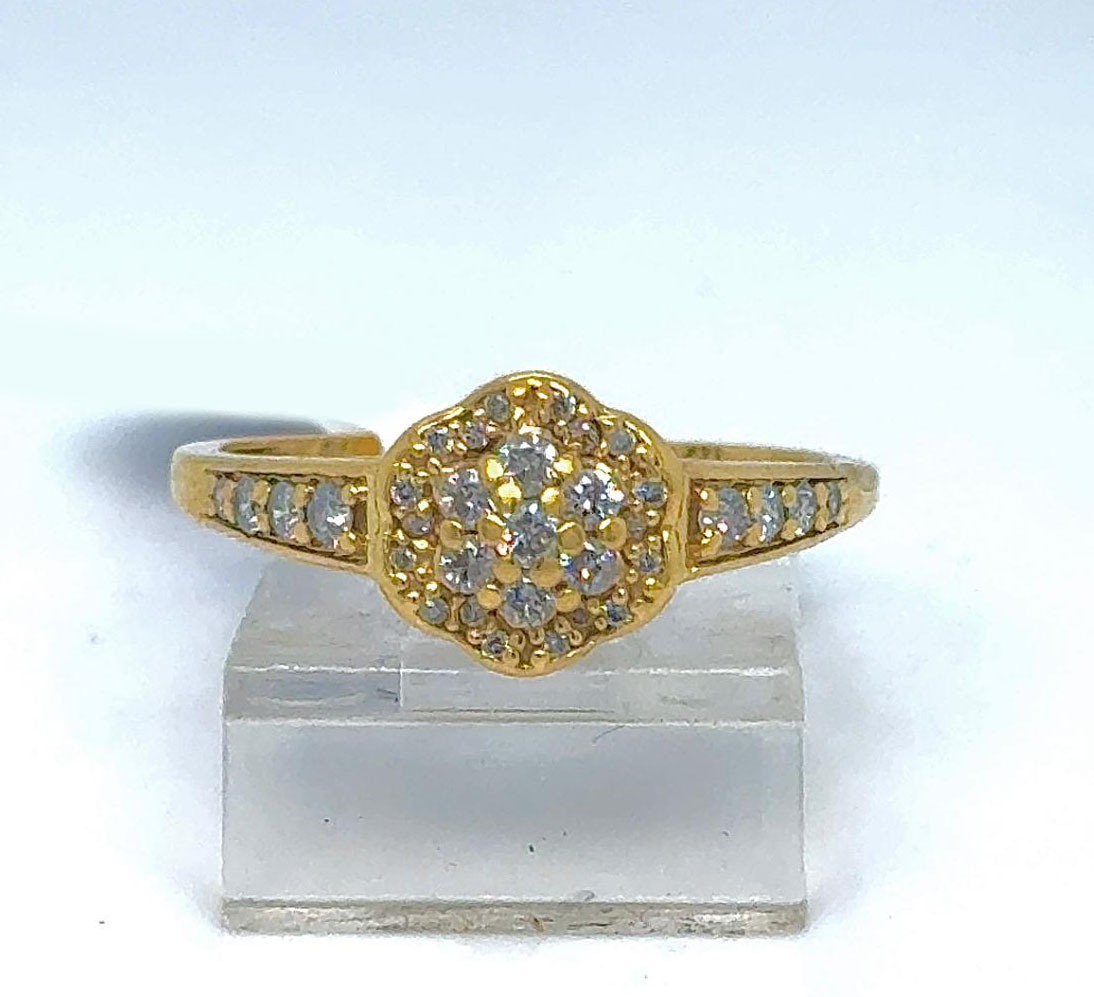Gold Diamond Engagement Ring