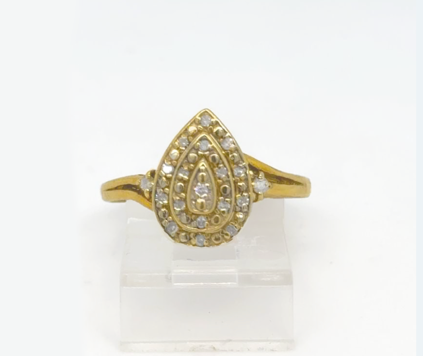 Gold Diamond Engagement Ring