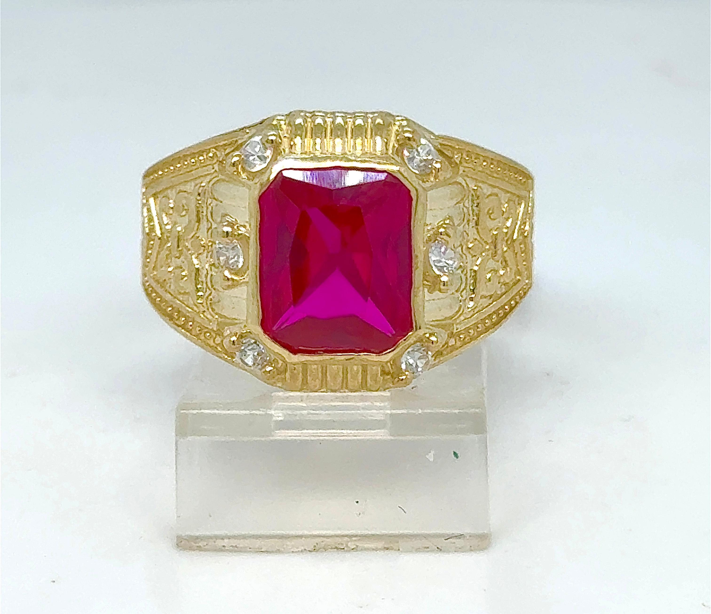 Gold Gent Ring