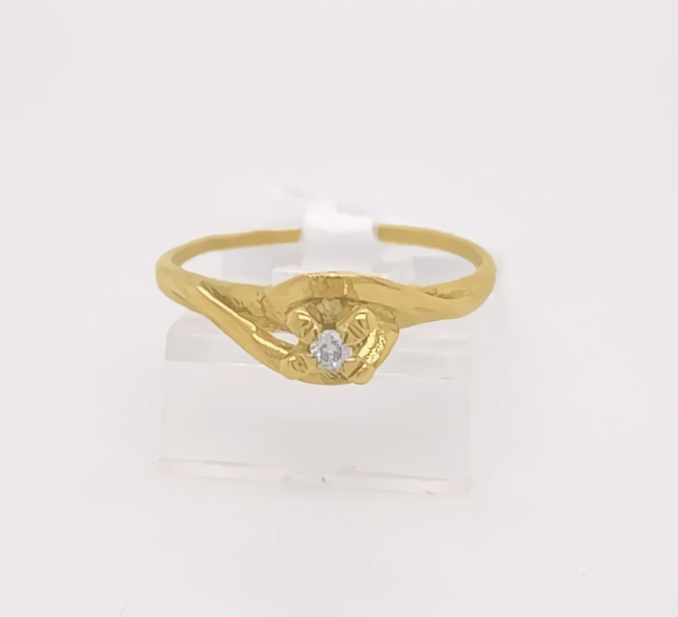 Gold Diamond Engagement Ring
