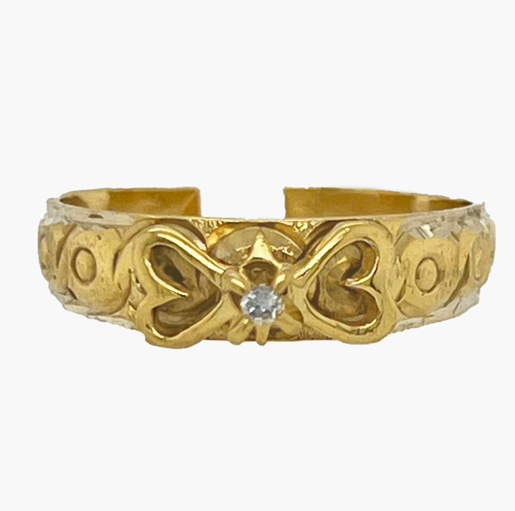 Gold Diamond Engagement Ring