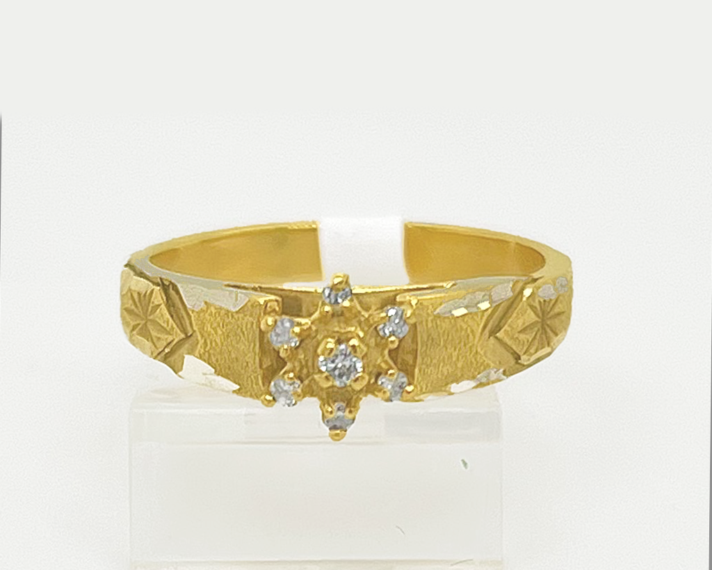 Gold Diamond Engagement Ring