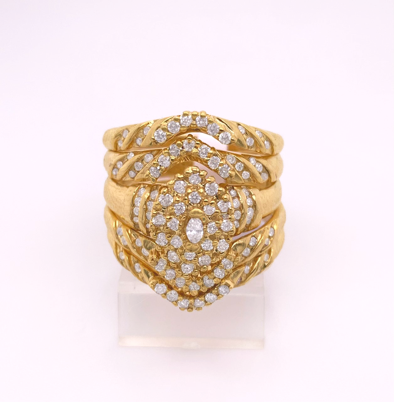 5PC Gold Wedding Ring
