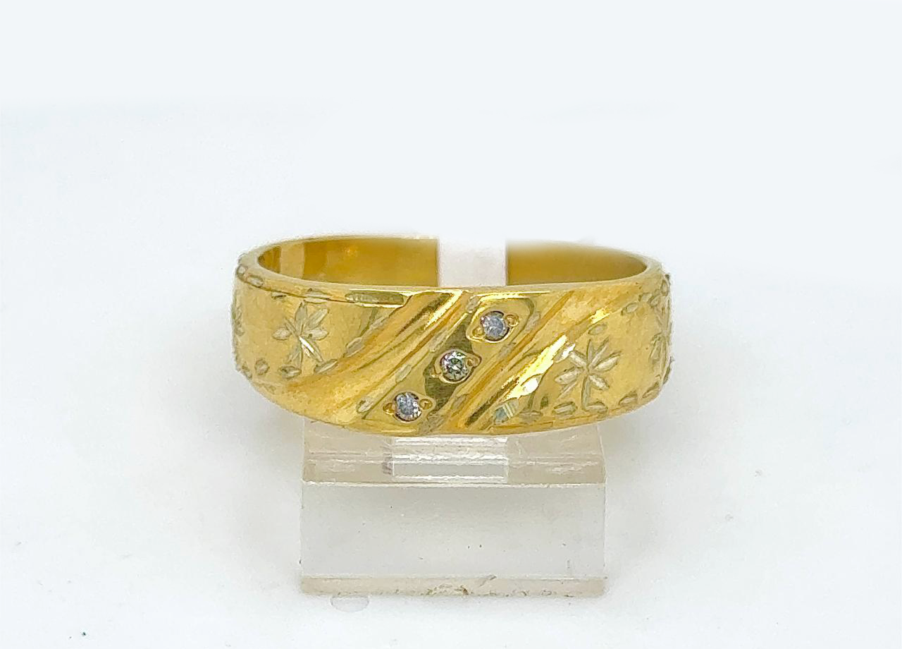 Gold Diamond Engagement Ring