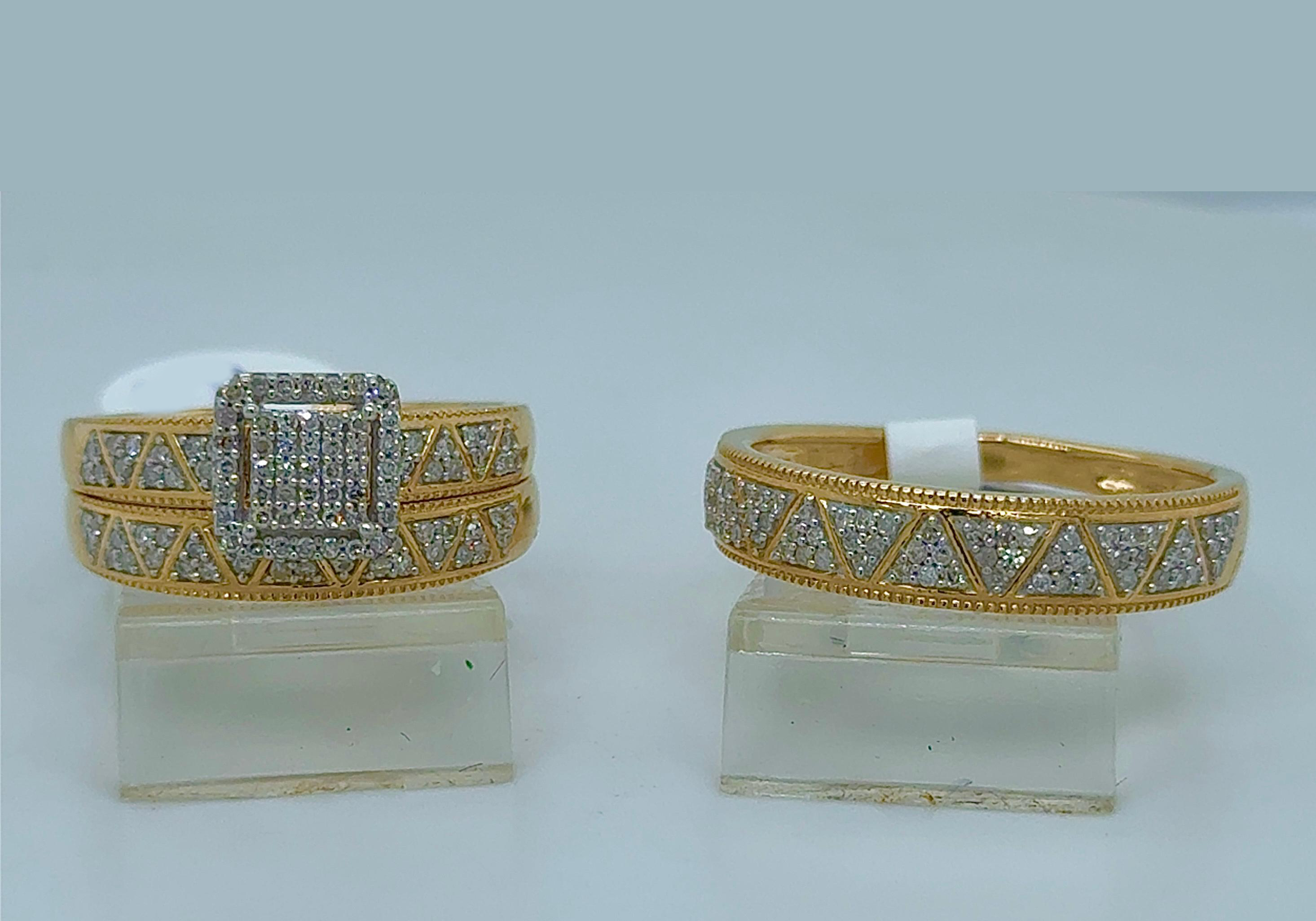 Gold His and Her