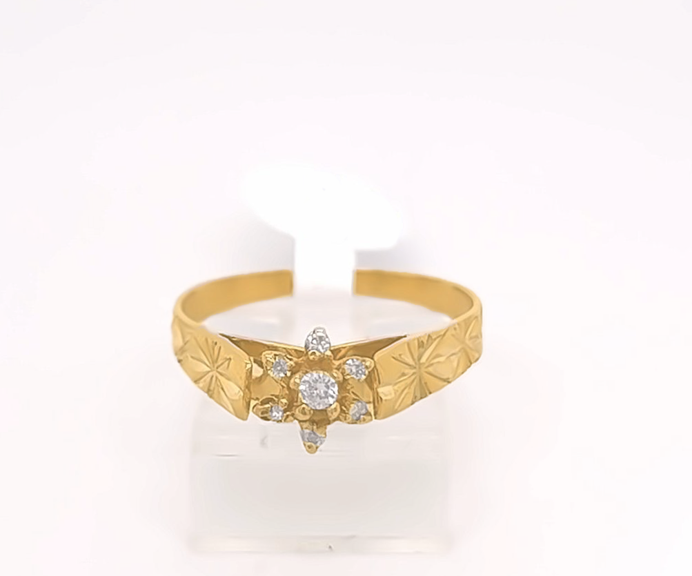 Gold Diamond Engagement Ring
