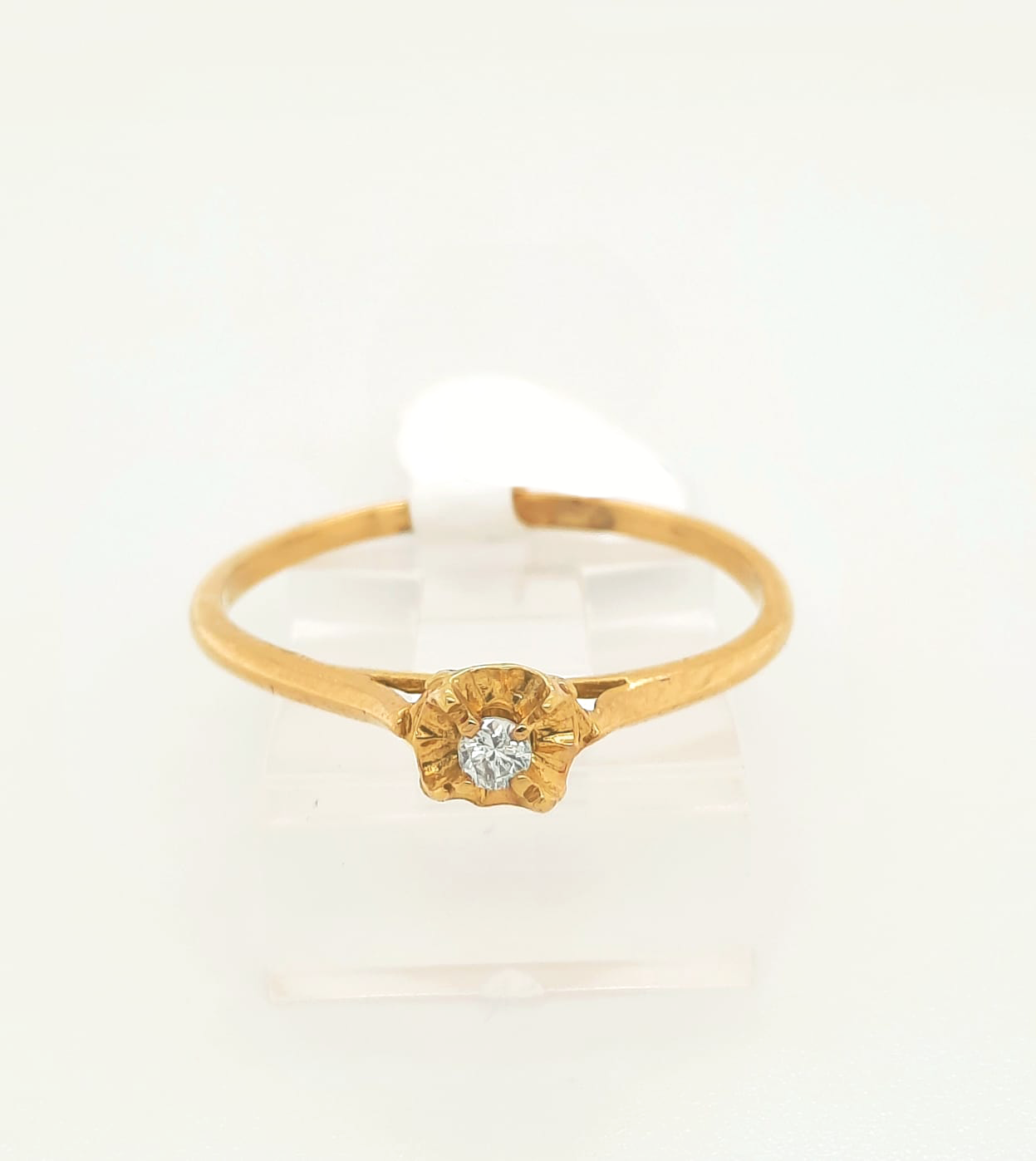 Gold Diamond Engagement Ring