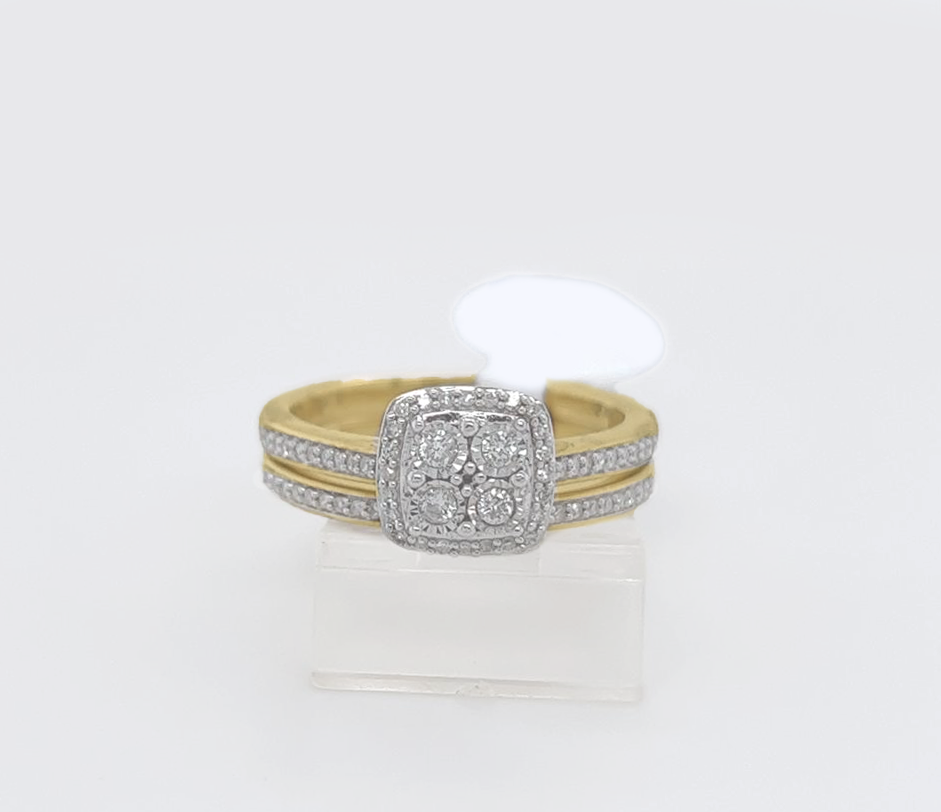2PC Gold Wedding Ring