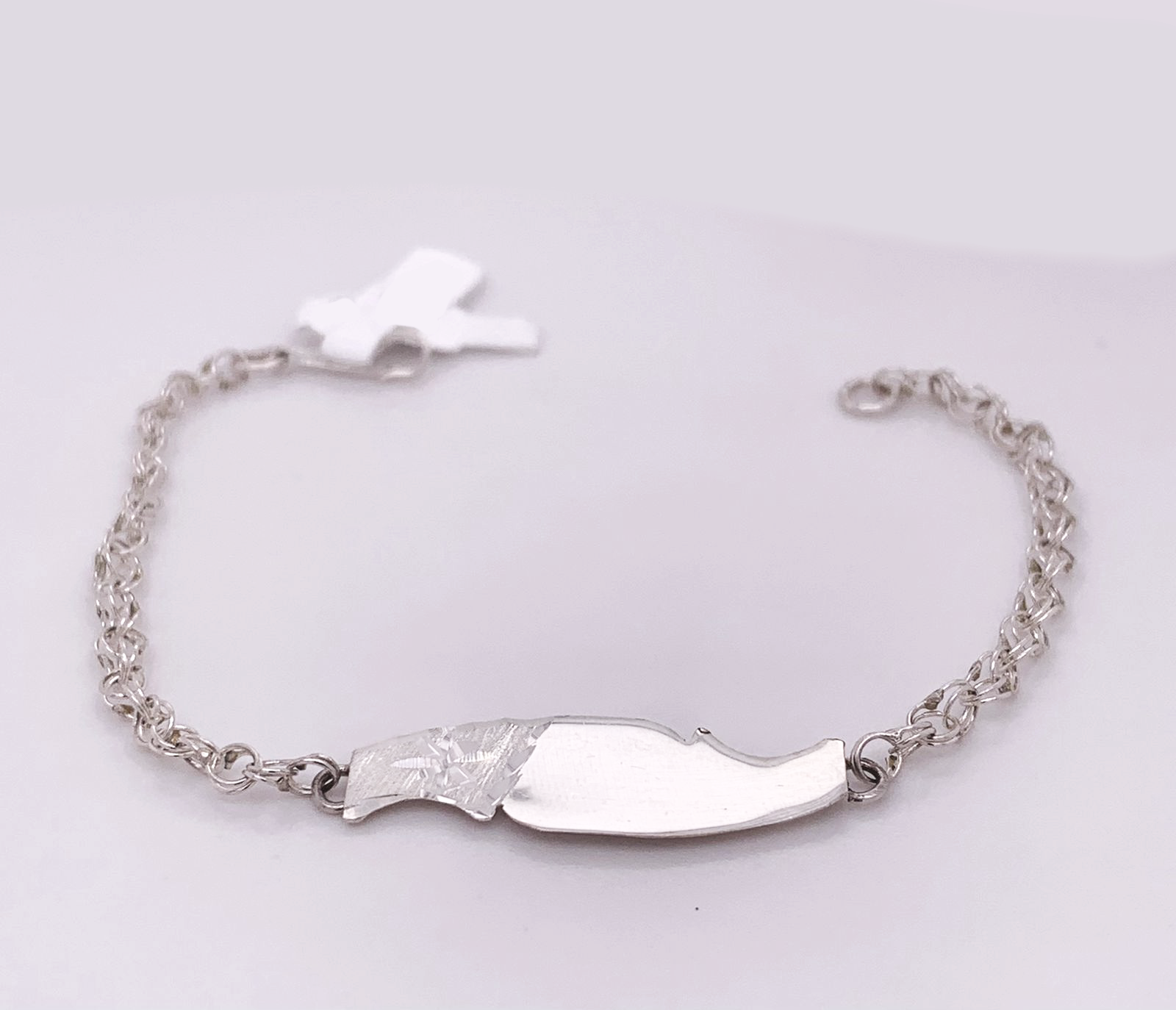 Silver Baby ID Band