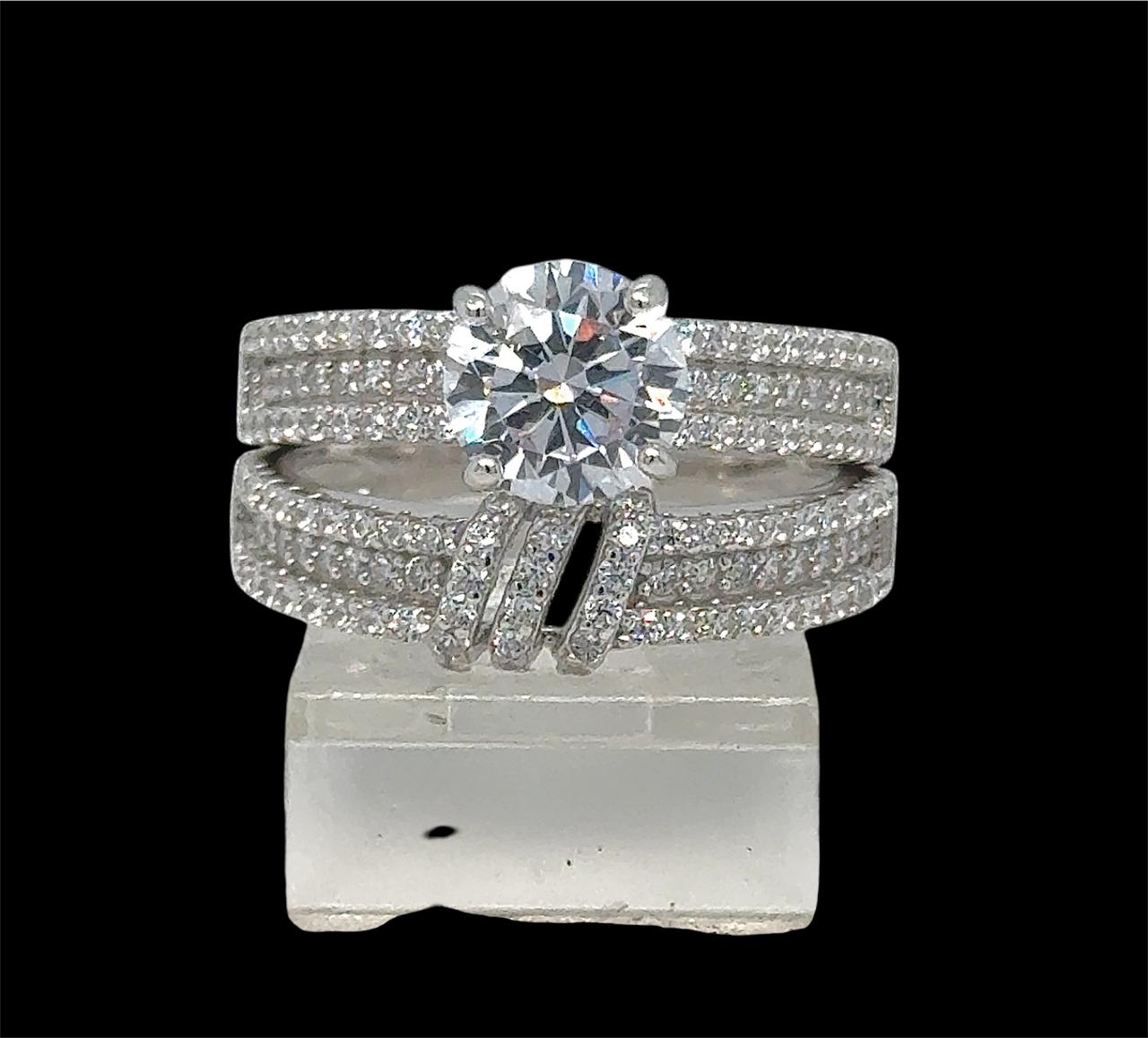 2PC Silver Ladie Ring