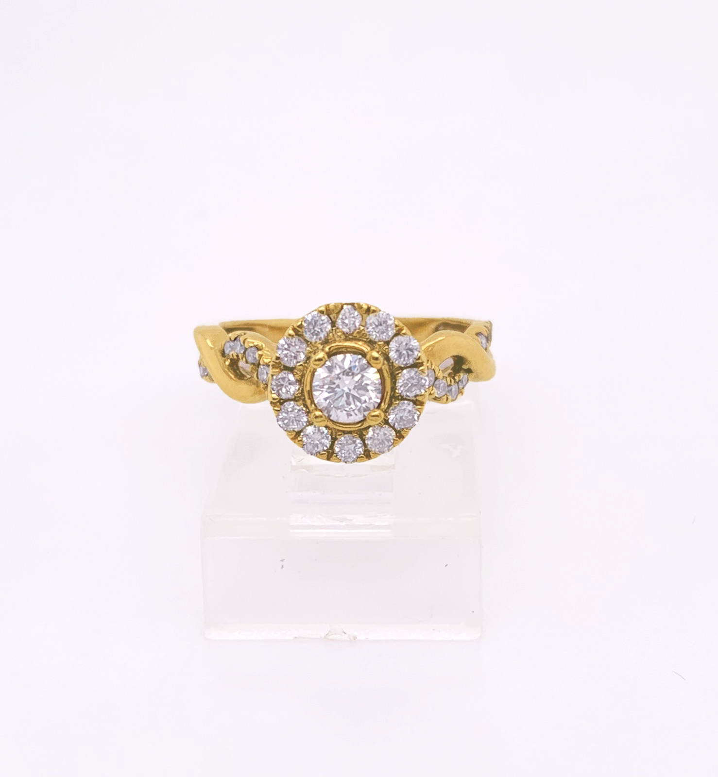 Gold Diamond Engagement Ring