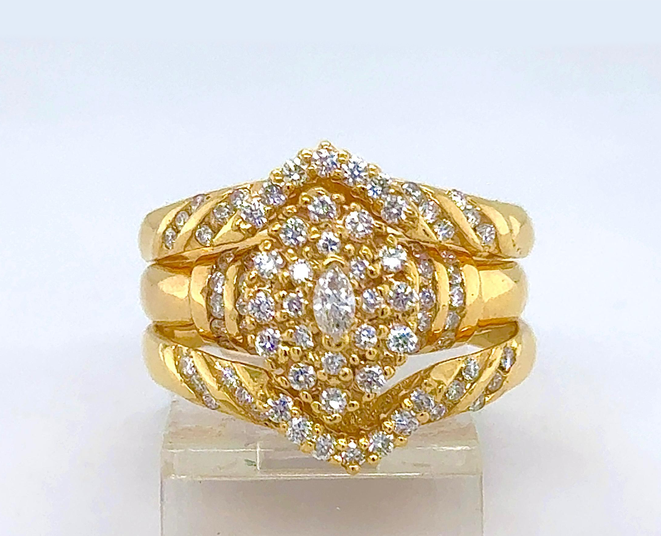 3PC Gold Wedding Ring