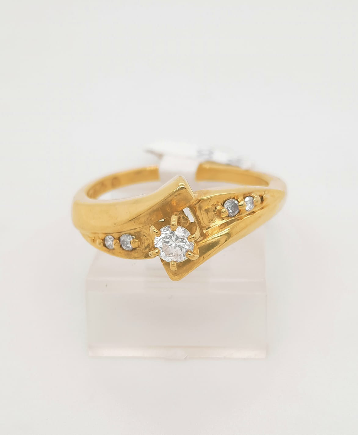 Gold Diamond Engagement Ring