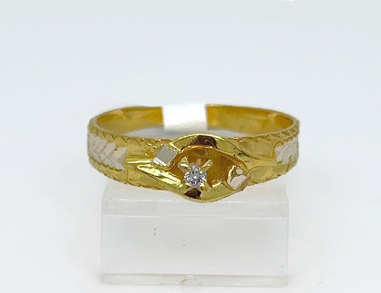 Gold Diamond Engagement Ring